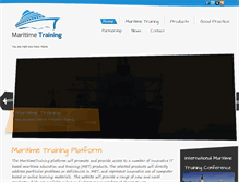 Tablet Screenshot of maritimetraining.pro